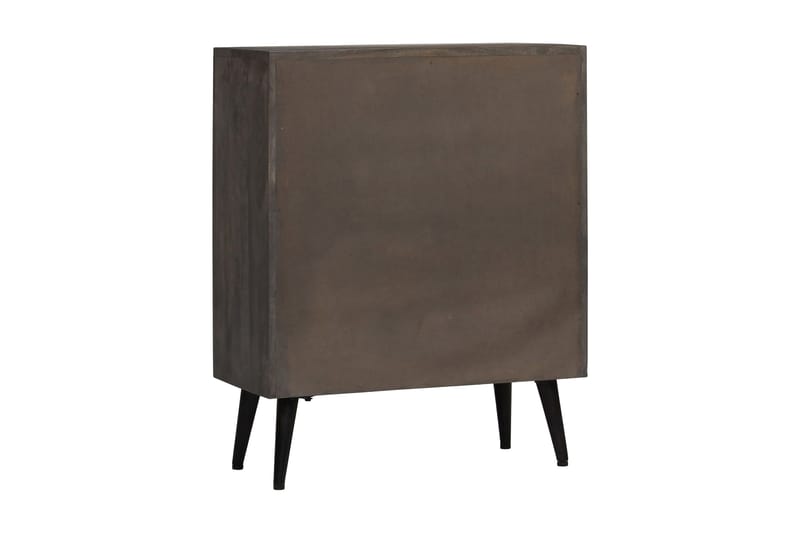 Skänk massivt mangoträ 60x30x76 cm - Grå - Förvaring - Förvaringsmöbler - Sideboard & skänk