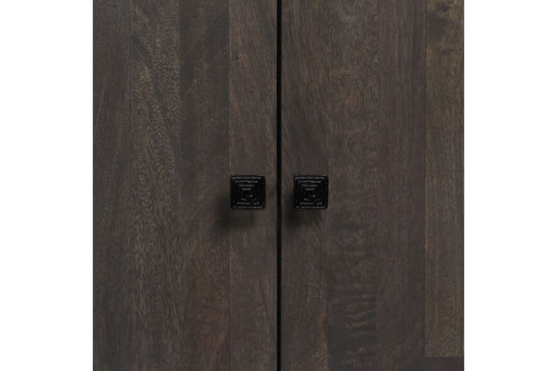 Skänk massivt mangoträ 60x30x76 cm - Grå - Förvaring - Förvaringsmöbler - Sideboard & skänk