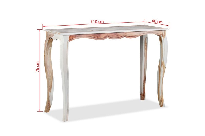 Skänk massivt sheeshamträ 110x40x76 cm - Brun - Förvaring - Förvaringsmöbler - Sideboard & skänk