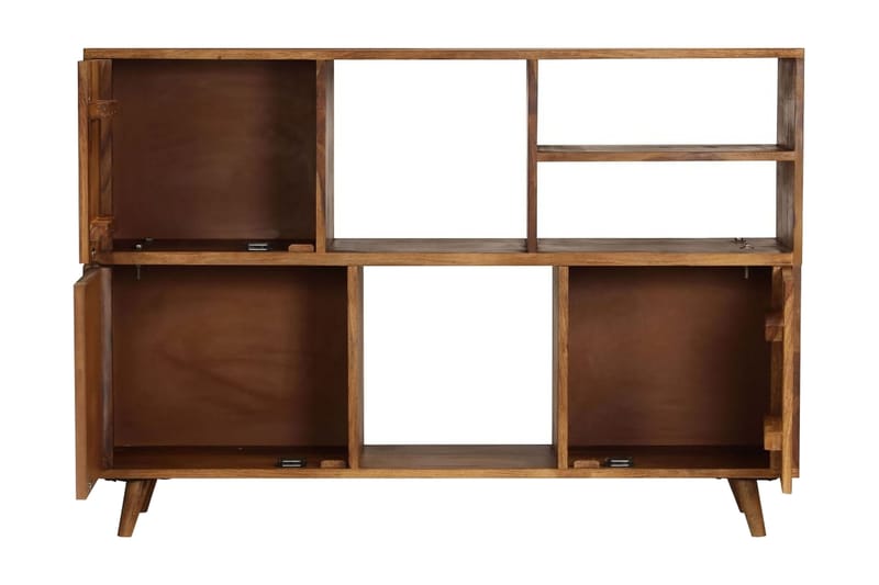 Skänk massivt sheshamträ 118x35x70 cm - Flerfärgad - Förvaring - Förvaringsmöbler - Sideboard & skänk