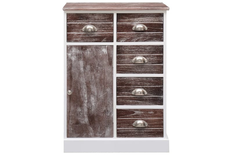Skänk med 10 lådor brun 113x30x79 cm trä - Brun - Förvaring - Förvaringsmöbler - Sideboard & skänk