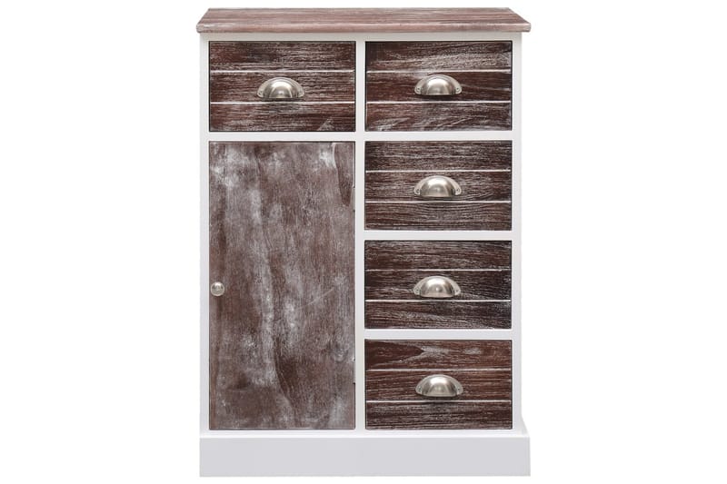 Skänk med 10 lådor brun 113x30x79 cm trä - Brun - Sideboard & skänk