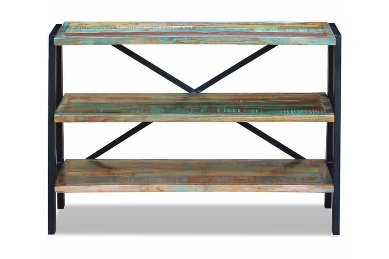 Skänk med 3 hyllor massivt återvunnet trä - Flerfärgad - Sideboard & skänk