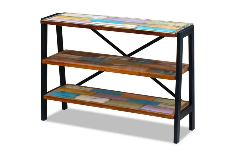 Skänk med 3 hyllor massivt återvunnet trä - Flerfärgad - Förvaring - Förvaringsmöbler - Sideboard & skänk