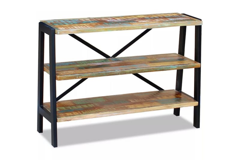 Skänk med 3 hyllor massivt återvunnet trä - Flerfärgad - Förvaring - Förvaringsmöbler - Sideboard & skänk