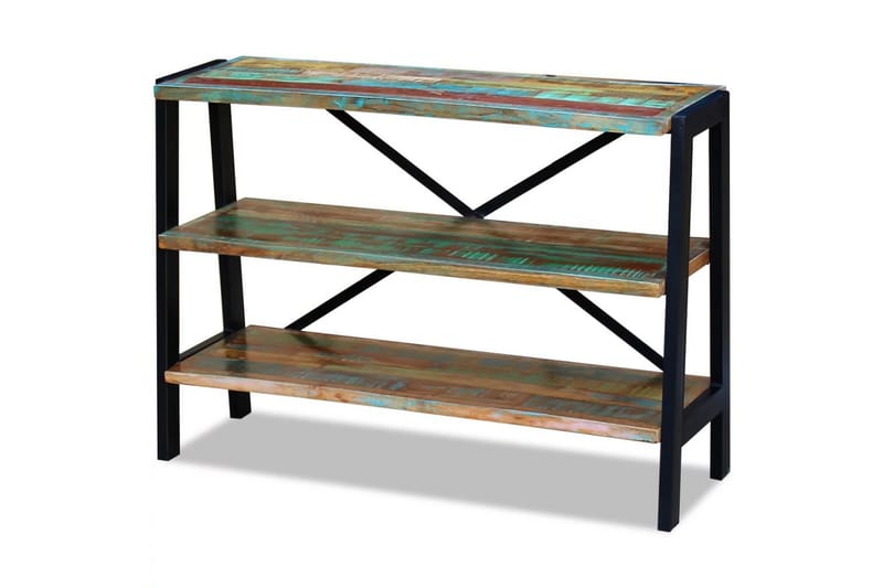 Skänk med 3 hyllor massivt återvunnet trä - Flerfärgad - Förvaring - Förvaringsmöbler - Sideboard & skänk