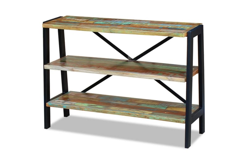 Skänk med 3 hyllor massivt återvunnet trä - Flerfärgad - Förvaring - Förvaringsmöbler - Sideboard & skänk