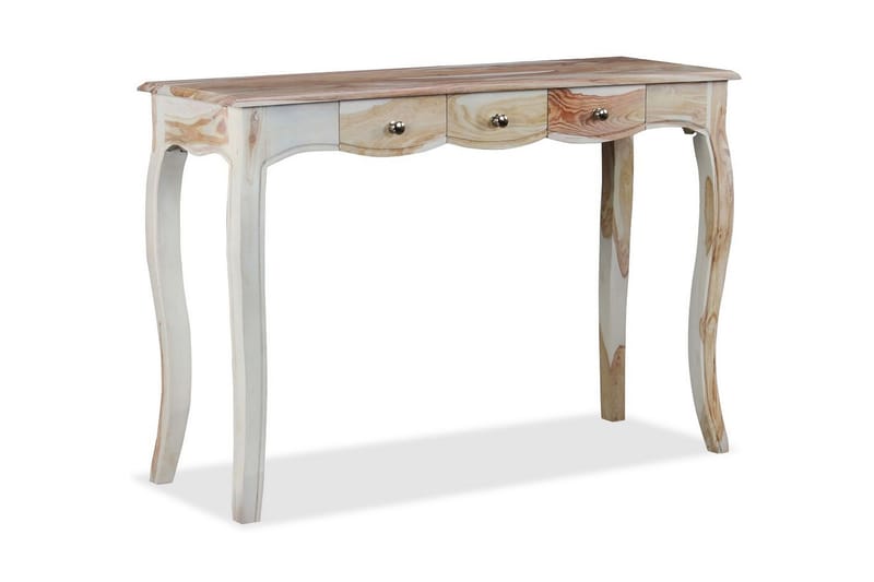 Skänk med 3 lådor massivt sheeshamträ 110x40x76 cm - Brun - Förvaring - Förvaringsmöbler - Sideboard & skänk