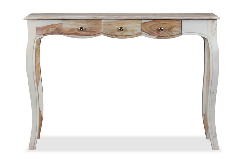 Skänk med 3 lådor massivt sheeshamträ 110x40x76 cm - Brun - Förvaring - Förvaringsmöbler - Sideboard & skänk