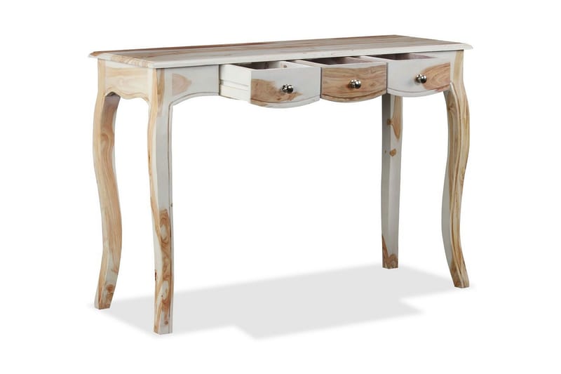Skänk med 3 lådor massivt sheeshamträ 110x40x76 cm - Brun - Förvaring - Förvaringsmöbler - Sideboard & skänk