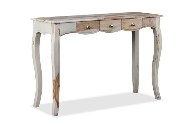 Skänk med 3 lådor massivt sheeshamträ 110x40x76 cm - Brun - Förvaring - Förvaringsmöbler - Sideboard & skänk