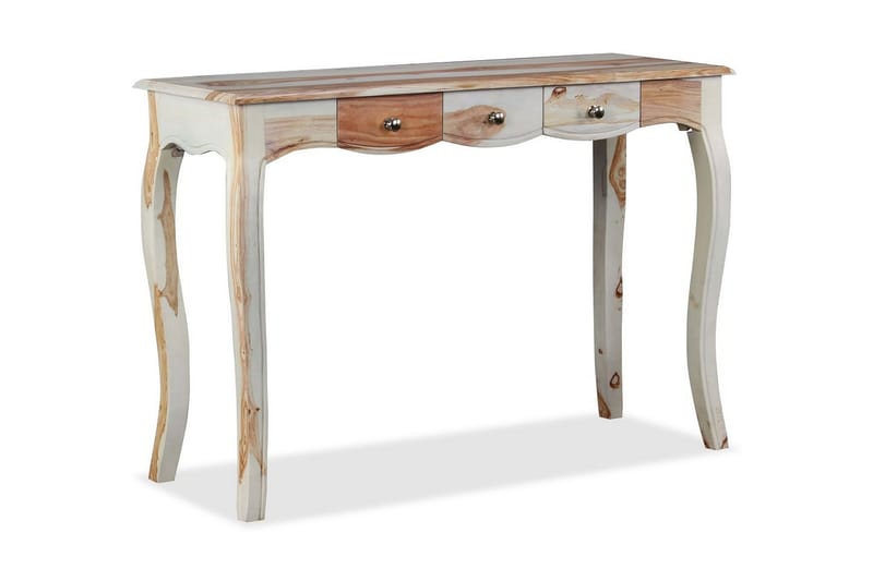 Skänk med 3 lådor massivt sheeshamträ 110x40x76 cm - Brun - Förvaring - Förvaringsmöbler - Sideboard & skänk