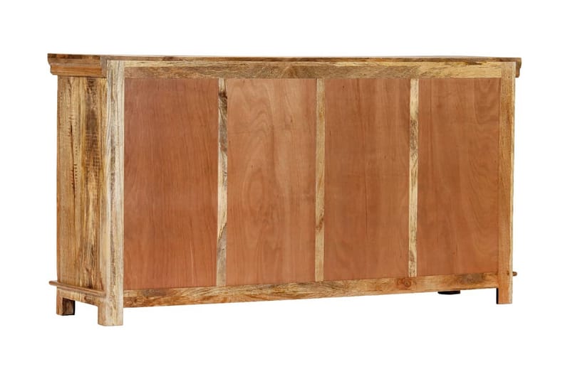 Skänk med 4 lådor 160x40x85 cm massivt mangoträ - Brun - Sideboard & skänk
