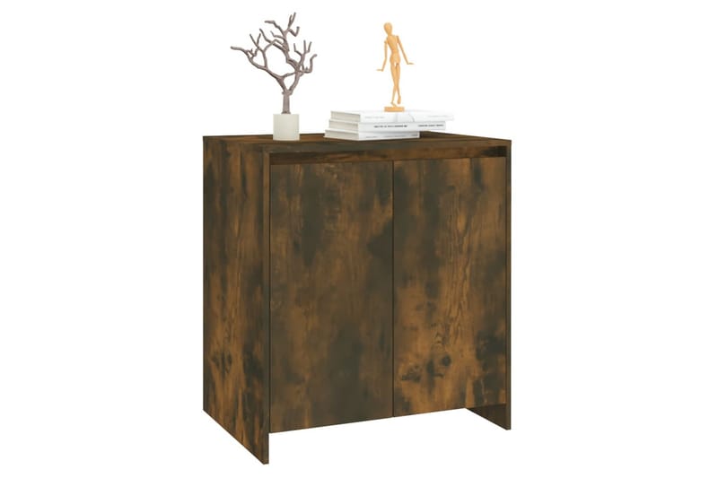 Skänk rökfärgad ek 70x40x73,5 cm spånskiva - Brun - Förvaring - Förvaringsmöbler - Sideboard & skänk