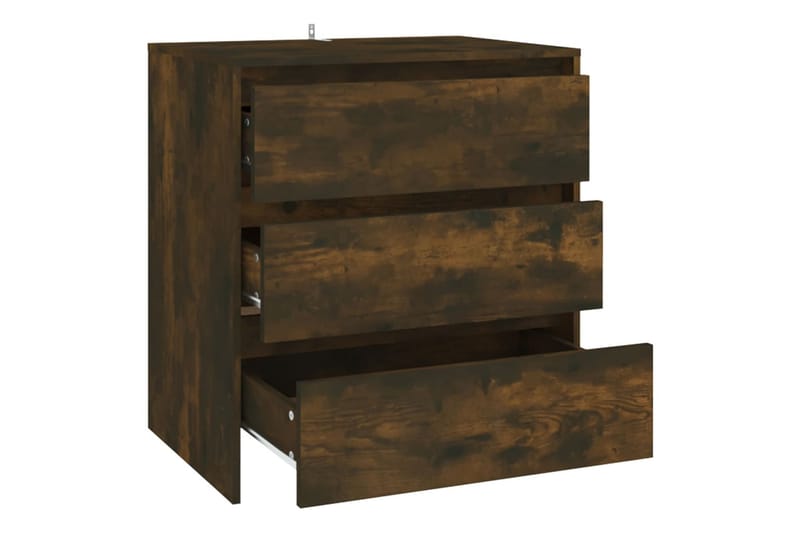 Skänk rökfärgad ek 70x41x75 cm spånskiva - Rökfärgad ek - Förvaring - Förvaringsmöbler - Sideboard & skänk