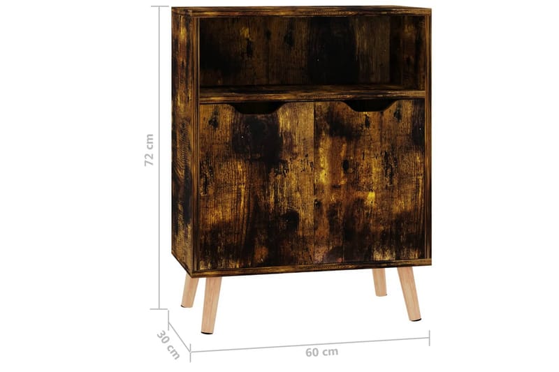 Skänk rökig ek 60x30x72 cm spånskiva - Brun - Förvaring - Förvaringsmöbler - Sideboard & skänk