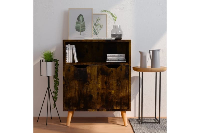 Skänk rökig ek 60x30x72 cm spånskiva - Brun - Förvaring - Förvaringsmöbler - Sideboard & skänk