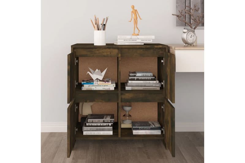 Skänk rökig ek 70x41x75 cm spånskiva - Rökig ek - Förvaring - Förvaringsmöbler - Sideboard & skänk