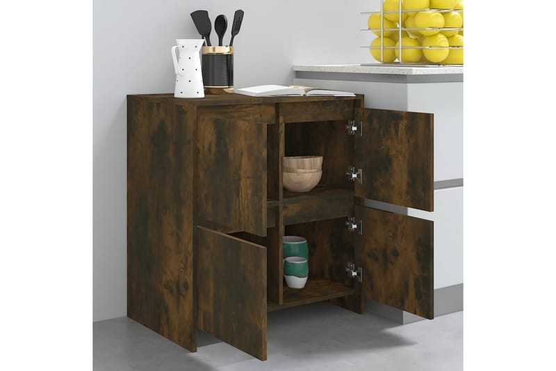 Skänk rökig ek 70x41x75 cm spånskiva - Rökig ek - Förvaring - Förvaringsmöbler - Sideboard & skänk