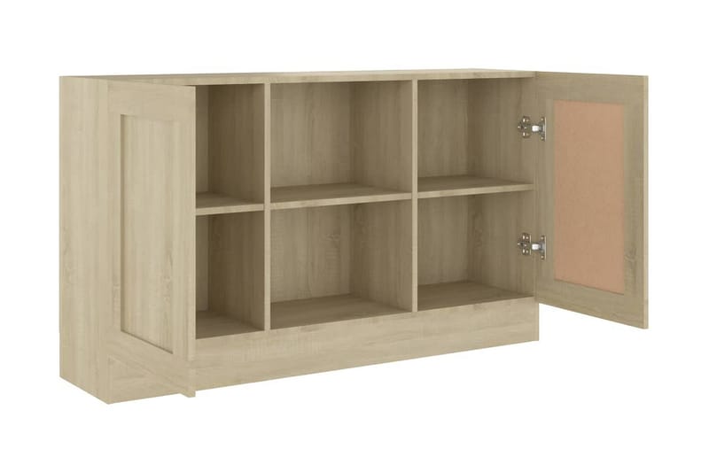 Skänk sonoma-ek 120x30,5x70 cm spånskiva - Brun - Sideboard & skänk