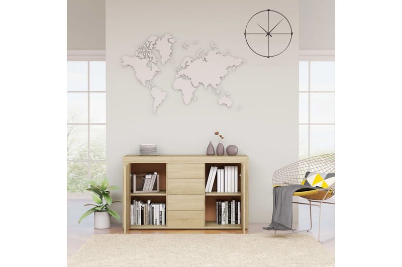 Skänk sonoma-ek 120x36x69 cm spånskiva - Brun - Förvaring - Förvaringsmöbler - Sideboard & skänk