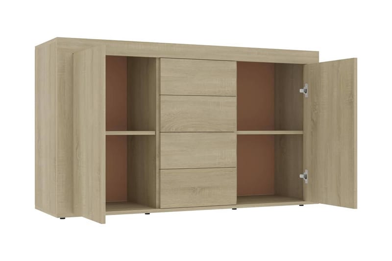 Skänk sonoma-ek 120x36x69 cm spånskiva - Brun - Förvaring - Förvaringsmöbler - Sideboard & skänk