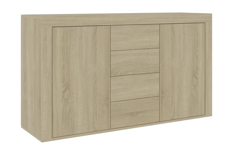 Skänk sonoma-ek 120x36x69 cm spånskiva - Brun - Förvaring - Förvaringsmöbler - Sideboard & skänk