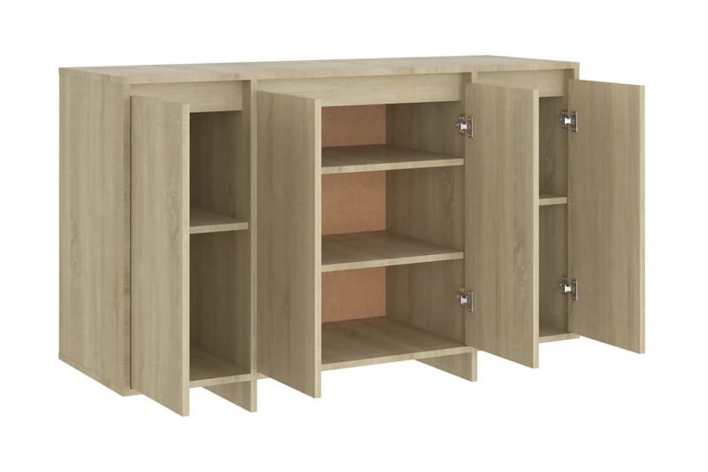 Skänk sonoma-ek 120x41x75 cm spånskiva - Ek - Förvaring - Förvaringsmöbler - Sideboard & skänk