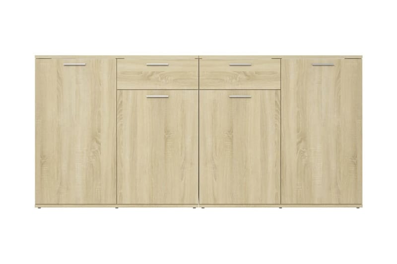 Skänk sonoma-ek 160x36x75 cm spånskiva - Brun - Förvaring - Förvaringsmöbler - Sideboard & skänk
