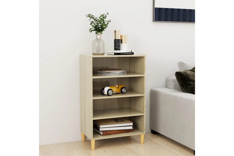 Skänk sonoma-ek 57x35x90 cm spånskiva - Brun - Förvaring - Förvaringsmöbler - Sideboard & skänk
