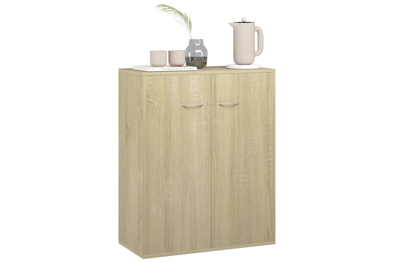Skänk sonoma-ek 60x30x75 cm spånskiva - Brun - Förvaring - Förvaringsmöbler - Sideboard & skänk