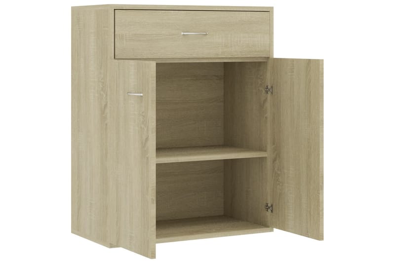 Skänk sonoma-ek 60x30x75 cm spånskiva - Brun - Sideboard & skänk