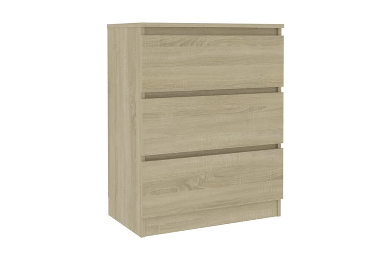 Skänk sonoma-ek 60x33,5x76 cm spånskiva - Brun - Förvaring - Förvaringsmöbler - Sideboard & skänk