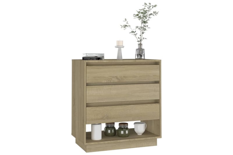 Skänk sonoma-ek 70x41x75 cm spånskiva - Ek - Förvaring - Förvaringsmöbler - Sideboard & skänk