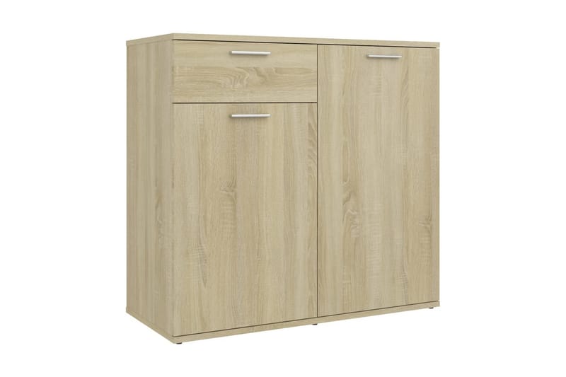Skänk sonoma-ek 80x36x75 cm spånskiva - Brun - Förvaring - Förvaringsmöbler - Sideboard & skänk