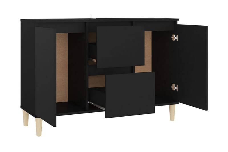 Skänk svart 103,5x35x70 cm spånskiva - Svart - Sideboard & skänk