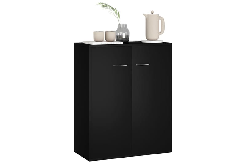 Skänk svart 60x30x75 cm spånskiva - Svart - Förvaring - Förvaringsmöbler - Sideboard & skänk