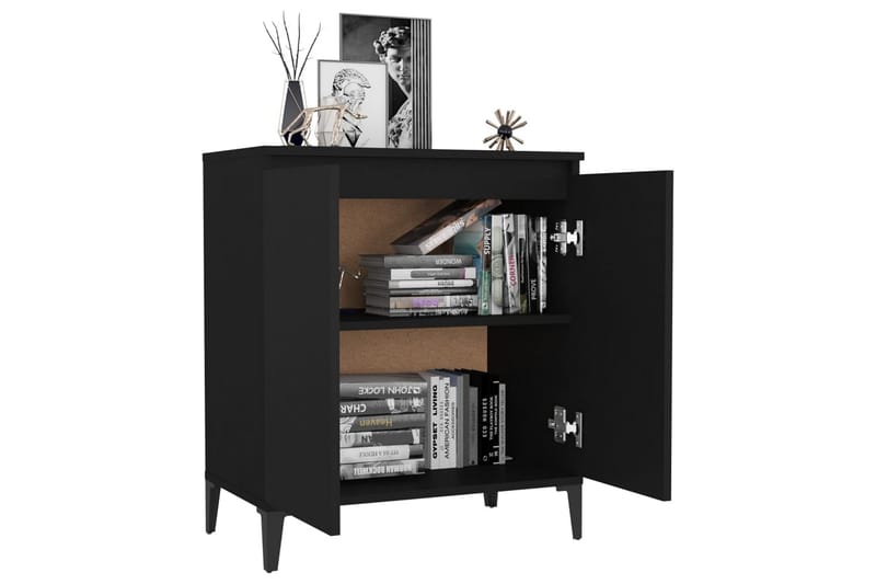 Skänk svart 60x35x70 cm spånskiva - Svart - Förvaring - Förvaringsmöbler - Sideboard & skänk