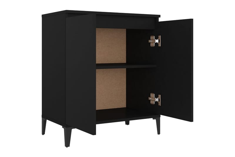 Skänk svart 60x35x70 cm spånskiva - Svart - Sideboard & skänk