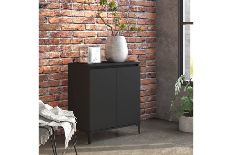 Skänk svart 60x35x70 cm spånskiva - Svart - Förvaring - Förvaringsmöbler - Sideboard & skänk