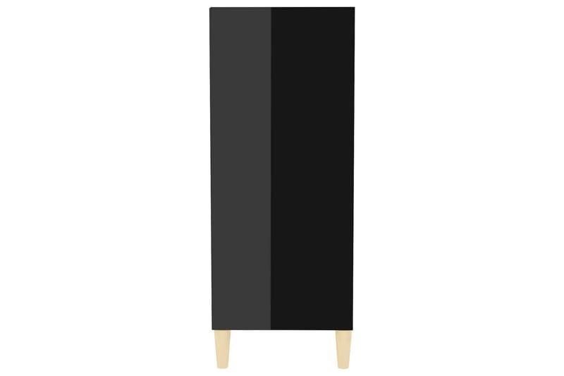 Skänk svart högglans 57x35x90 cm spånskiva - Svart - Sideboard & skänk