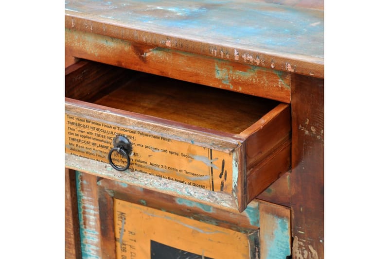 Skänk vintage återvunnet trä 2 lådor 2 luckor - Brun - Förvaring - Förvaringsmöbler - Sideboard & skänk