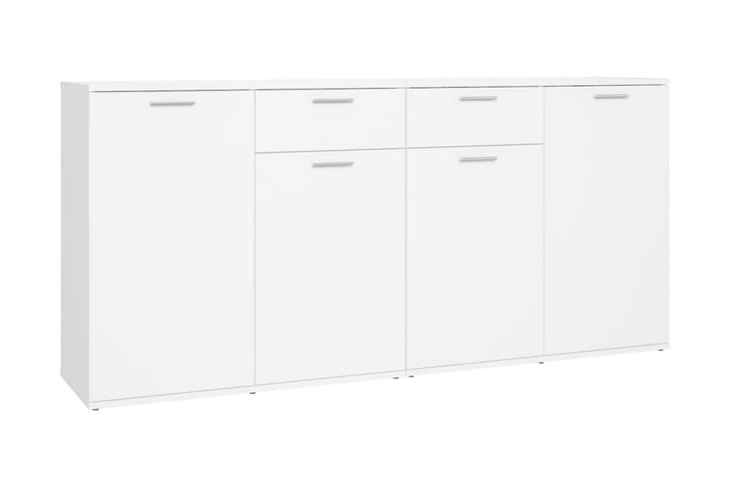 Skänk vit 160x36x75 cm spånskiva - Vit - Sideboard & skänk