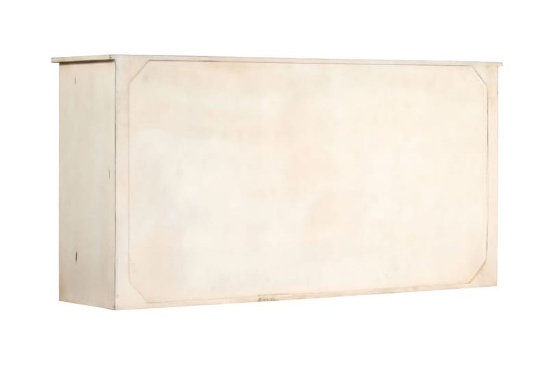 Skänk vit 160x40x80 cm massivt mangoträ - Vit - Sideboard & skänk