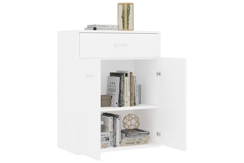 Skänk vit 60x30x75 cm spånskiva - Vit - Förvaring - Förvaringsmöbler - Sideboard & skänk