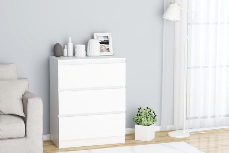Skänk vit 60x33,5x76 cm spånskiva - Vit - Förvaring - Förvaringsmöbler - Sideboard & skänk