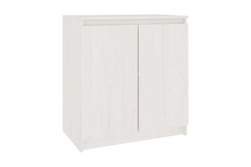 Skänk vit 60x36x65 cm massiv furu - Vit - Sideboard & skänk