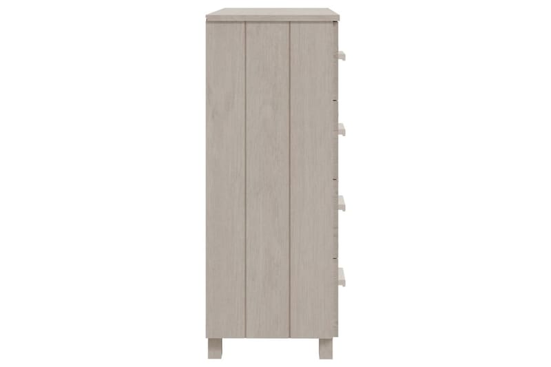 Skänk vit 79x40x103,5 cm massiv furu - Vit - Förvaring - Förvaringsmöbler - Sideboard & skänk