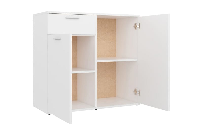 Skänk vit 80x36x75 cm spånskiva - Vit - Förvaring - Förvaringsmöbler - Sideboard & skänk