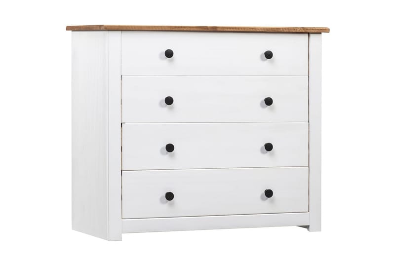 Skänk vit 80x40x73 cm furu Panama - Vit - Sideboard & skänk